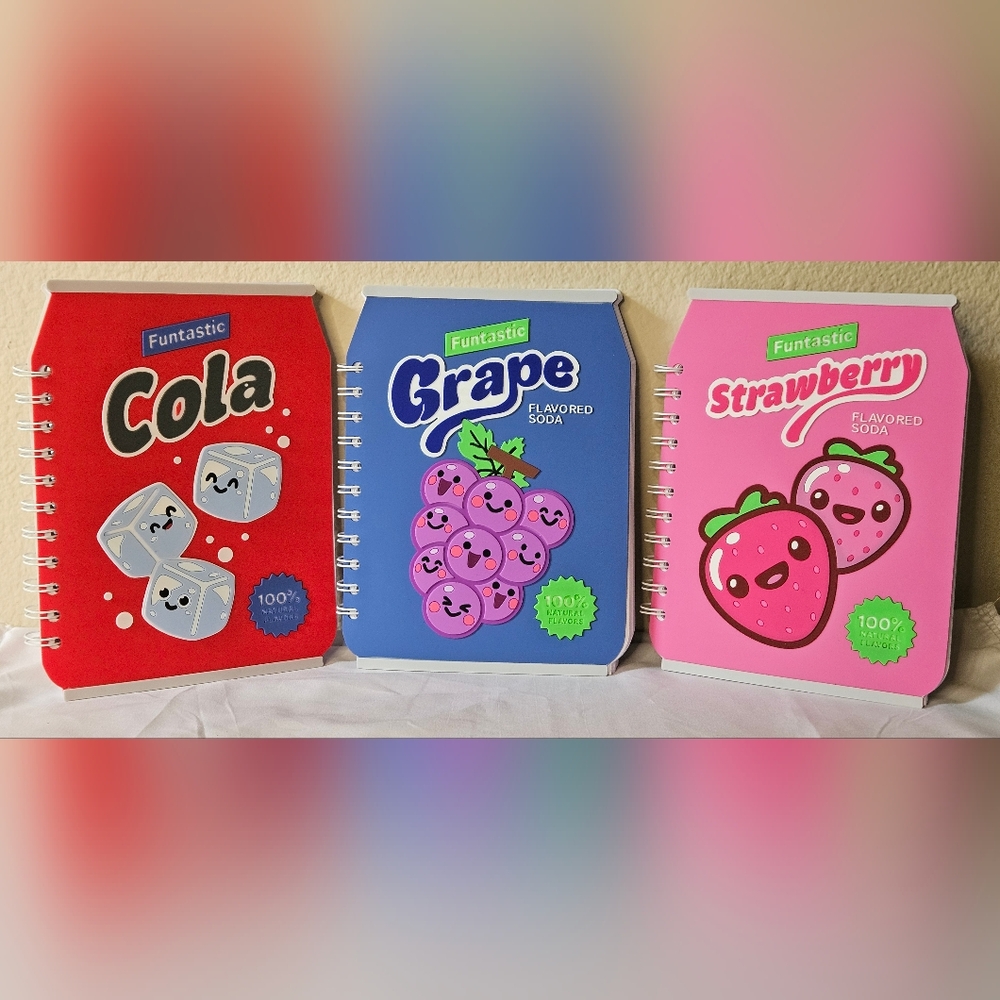 Funtastic Flavored Soda Notebook NEW - Pick 1